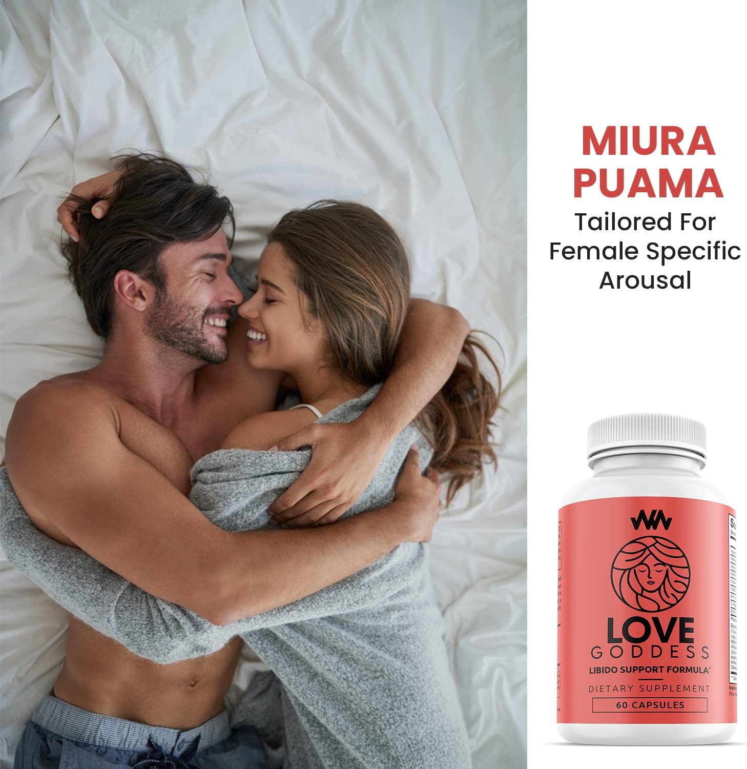 Love Goddess - Suplemento Femenino para Aumentar la Libido con Miura Puama | Warped Wellness