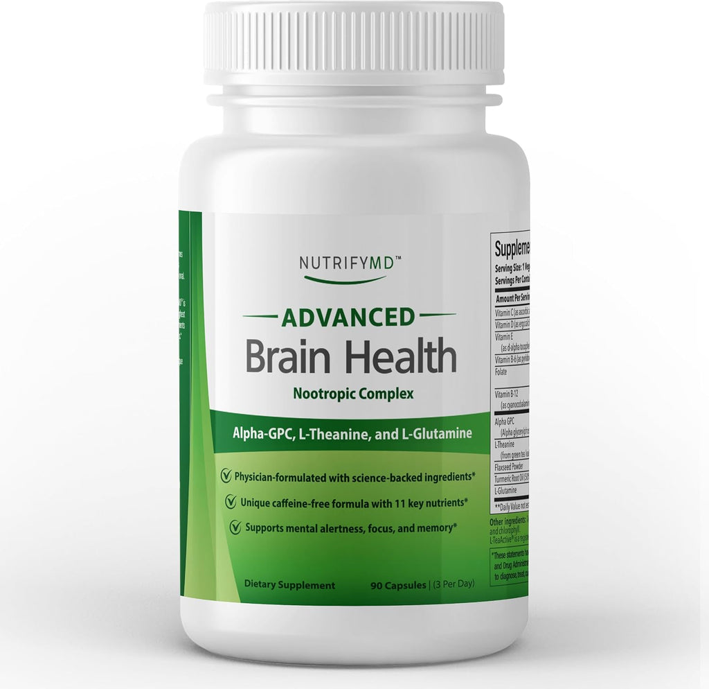 NutrifyMD Suplemento Avanzado para la Salud Cerebral - 90 Cápsulas