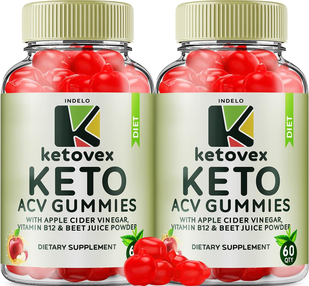 Ketovex Keto BHB Gummies (2 Pack) – 120 Gomitas con ACV, B12 y 1000mg de Mezcla Keto Boost