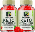 Ketovex Keto BHB Gummies (2 Pack) – 120 Gomitas con ACV, B12 y 1000mg de Mezcla Keto Boost