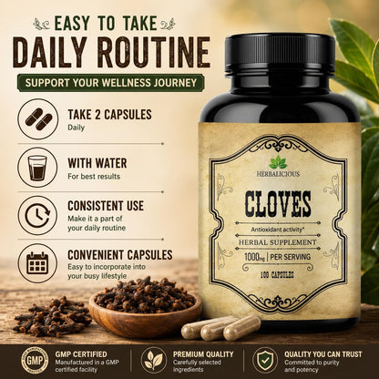 Cápsulas de Clavo - Suplemento Natural - – Función digestiva: La fibra dietética del clavo puede ayudar a apoyar – Image 4