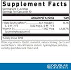 Douglas Laboratories Methyl B12 Plus | 90 comprimidos bucales de metilcobalamina