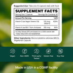 Fresh Nutrition Vitamina D3 + K2 Vegana - 5000 UI D3 + 100mcg K2 como MK-7 - 90 Cápsulas