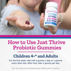 Just Thrive Probiotic Gummies – Gomitas probióticas para toda la familia (30 unidades)