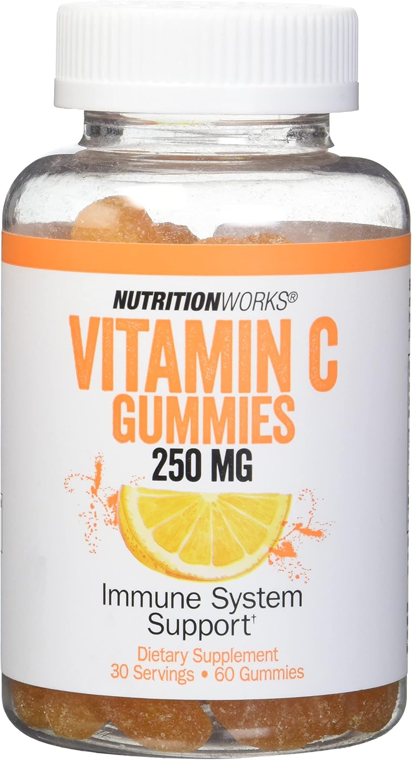 NutritionWorks Vitamin C 250 mg Gominolas, 60 Gominolas