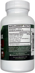 SulforaMAX (60 Cápsulas) - Complemento de Sulforafano de Brócoli - Apoyo Inmunitario, Salud del Corazón, Hígado y Cerebro - Vegano, Vegetariano, No-GMO