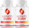 (Paquete de 2) Cápsulas Hepato Burn - Suplemento con Ingredientes Naturales Premium, 120 Cápsulas