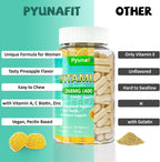 PYUNAFIT Vitamina E 400 UI Gomitas para Mujer con Vitamina A, C, Biotina y Zinc - 60 Gomitas