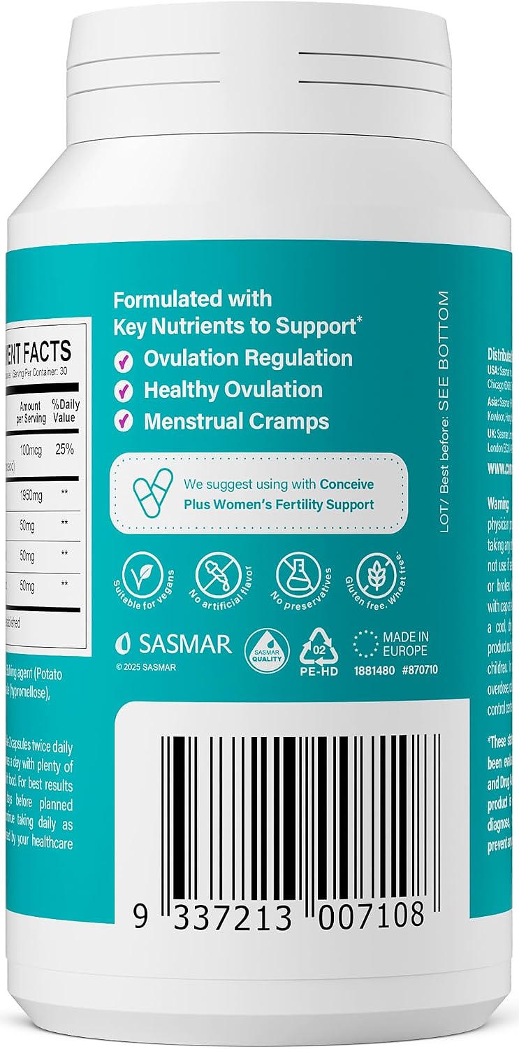 Conceive Plus Ovulation Support - Complejo de Inositol y CoQ10 para Fertilidad Femenina