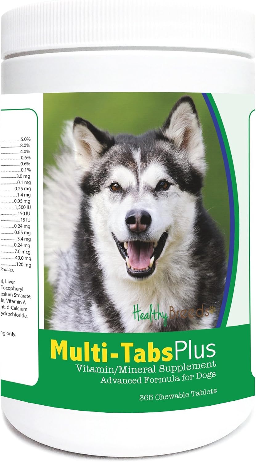 Healthy Breeds Multi-Tabs Plus Comprimidos Masticables para Perros - 365 Comprimidos