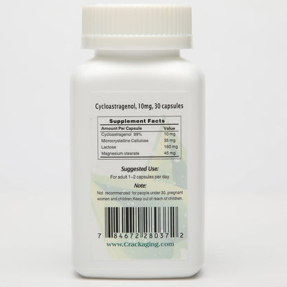 Crackaging Cycloastragenol 98% 10mg - 30 Cápsulas Veganas – Image 6