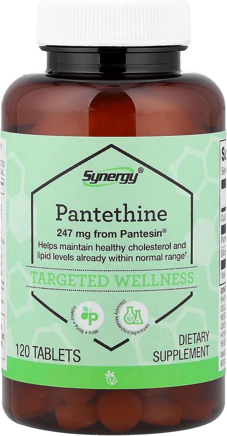 Vitacost Synergy Pantetina, 120 tabletas
