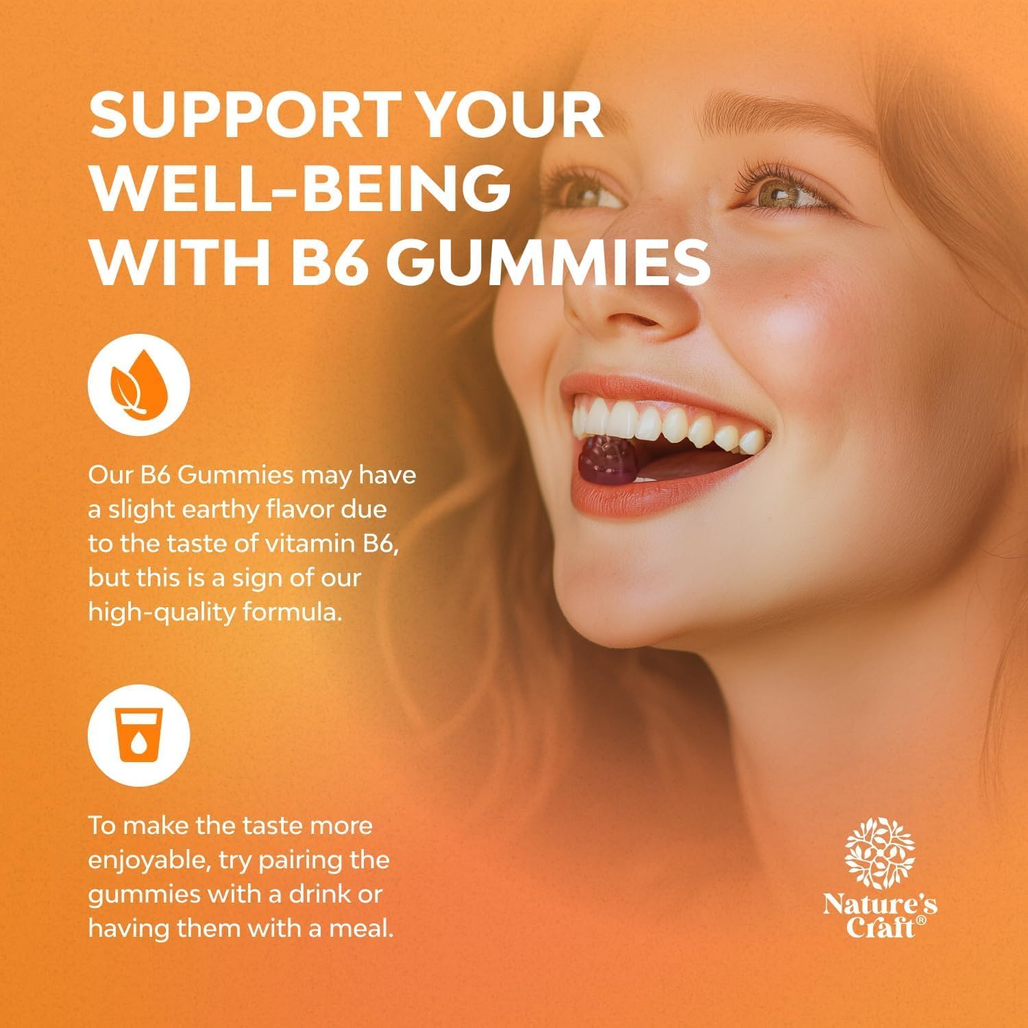 Potent Vitamin B6 Gummies for Adults - Suplemento de Vitamina B6 en Gominolas Veganas para Hombres y Mujeres - 30 Unidades