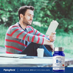 Piping Rock Vitamina B12 1000 mcg Sublingual - 120 Comprimidos - Metilcobalamina - Sabor a Bayas - Vegana, Sin Gluten