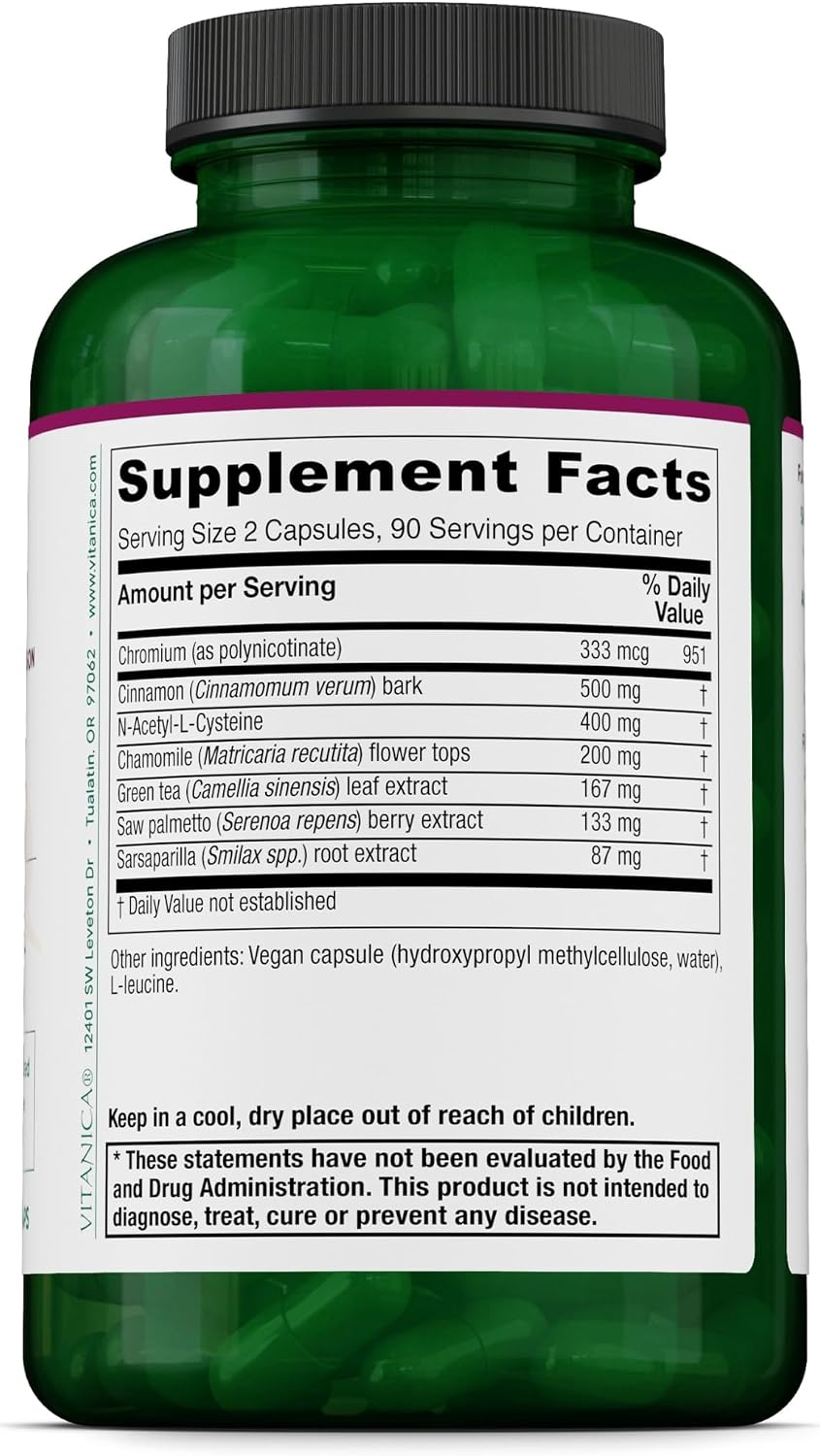 Vitanica Ovablend, Hormone Balance Support, Vegan, 180 Capsules