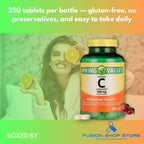 Vitamina C 500 mg con Rosa Mosqueta, 250 Comprimidos