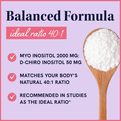 Myo-Inositol & D-Chiro Inositol en Polvo | Proporción 40:1 | 2000mg Myo + 50mg D-Chiro | 60 Dosis – Image 3