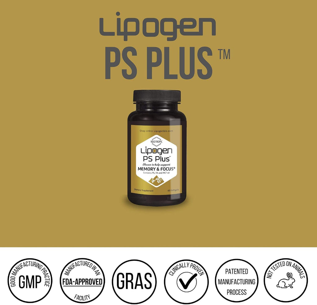 Lipogen PS Plus Complemento para la Memoria y Concentración - 180 Cápsulas Blandas (3 Meses)