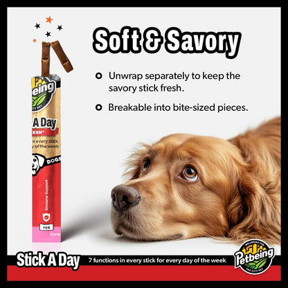 PETBEING Stick a Day para Perros - Snacks Diarios con Sabor a Pollo Real y Apoyo 7 en 1 - 28 unidades – Image 6