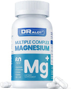Dralot Nutrition - Complejo de Magnesio Cuádruple: 400mg de Glicinato, L-Treonato, Citrato y Malato con Vitamina D3 y B6 - 60 Cápsulas Veganas