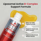 Complejo B Líquido con Absorción Liposomal - Purality Health - Vitaminas B1, B2, B3, B5, B6, B7, B9, B12 + Minerales Esenciales - 15 Días