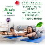 Lifeable Vitamin B12 Gummies 1000 mcg - 90 Gominolas para Adultos