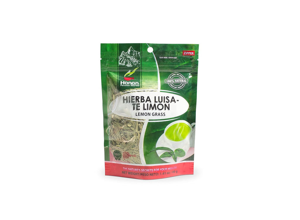 Hanan Peruvian Secrets Hierba Luisa Té Limón | 100% Natural | 40g (6 paquetes)