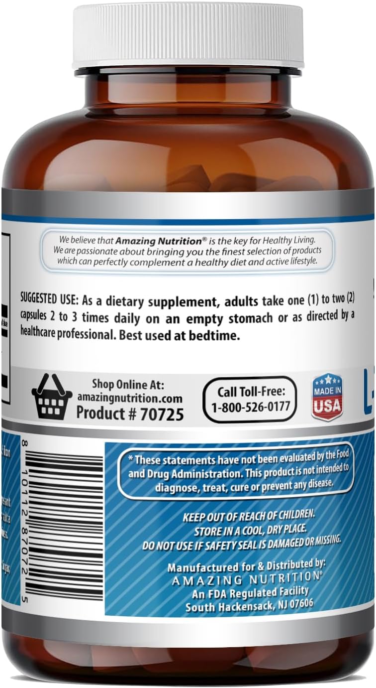 Amazing Formulas L-Triptófano 500 mg, 240 Cápsulas
