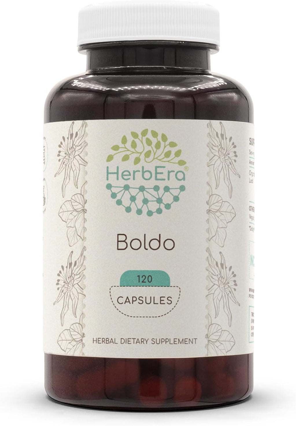 Boldo 60 Cápsulas, 500 mg – Peumus boldus Hoja Seca