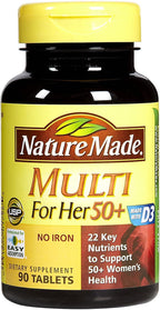 Nature Made Multivitamínico para Mujeres 50+ - 90 Comprimidos