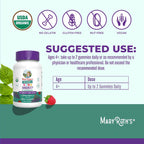 MaryRuth's Organics Gominolas para Defensas Infantiles | Vitamina C, Zinc y Saúco | 60 Gominolas