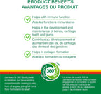 Jamieson Vitamina C Masticable 500 mg, Frasco de 330 tabletas, 3 sabores