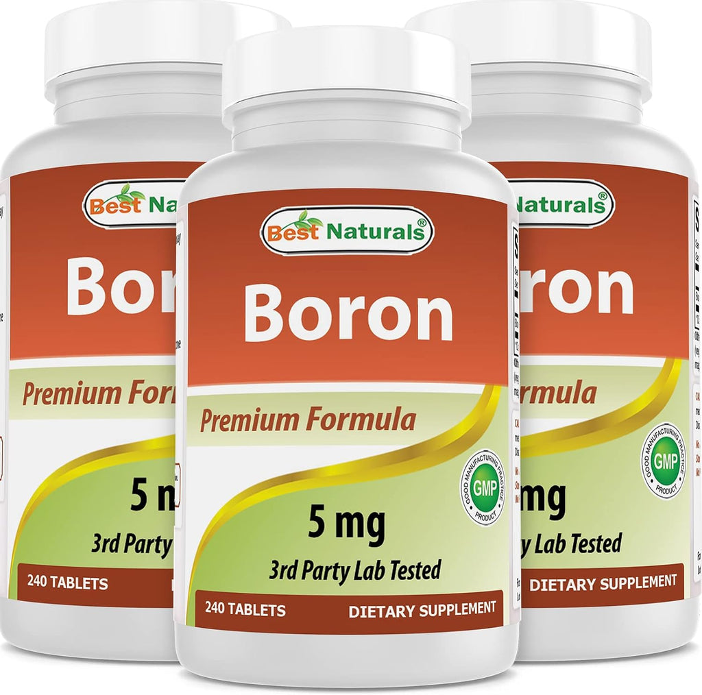 Best Naturals Boro 5 mg - 240 Comprimidos (Pack de 3)
