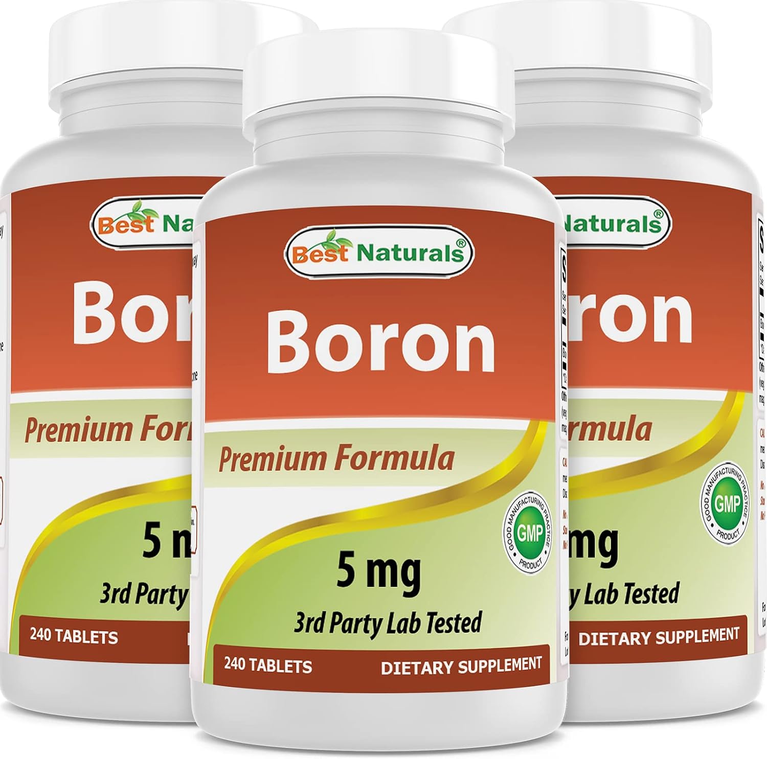 Best Naturals Boro 5 mg - 240 Comprimidos (Pack de 3)