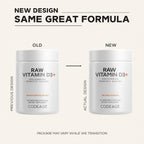 Codeage Raw Vitamin D3+ Alta Potencia 5000 IU - 60 Cápsulas