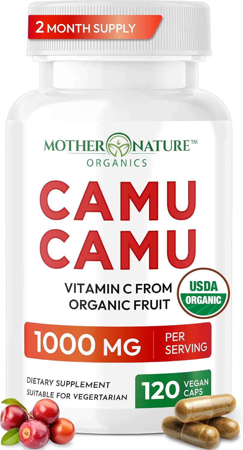 MNO Camu Camu Orgánico Vitamina C Natural - 120 Cápsulas