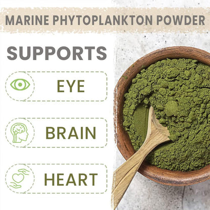 AKI Organic Marine Phytoplankton Powder - Omega 3 EPA Vegano (57g) – Image 5