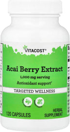 Vitacost Acai Berry Extract, 120 Capsules (500 mg per Capsule)