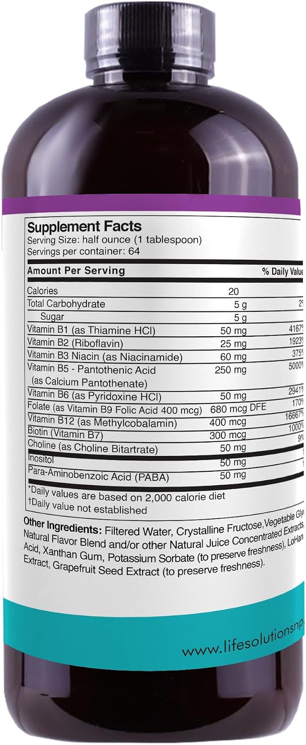 Life Solutions Liquid Super B Complex - 946 ml (32 oz)