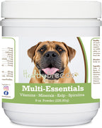 Healthy Breeds Boerboel Multi-Essentials Polvo Multivitamínico para Perros, 227 g