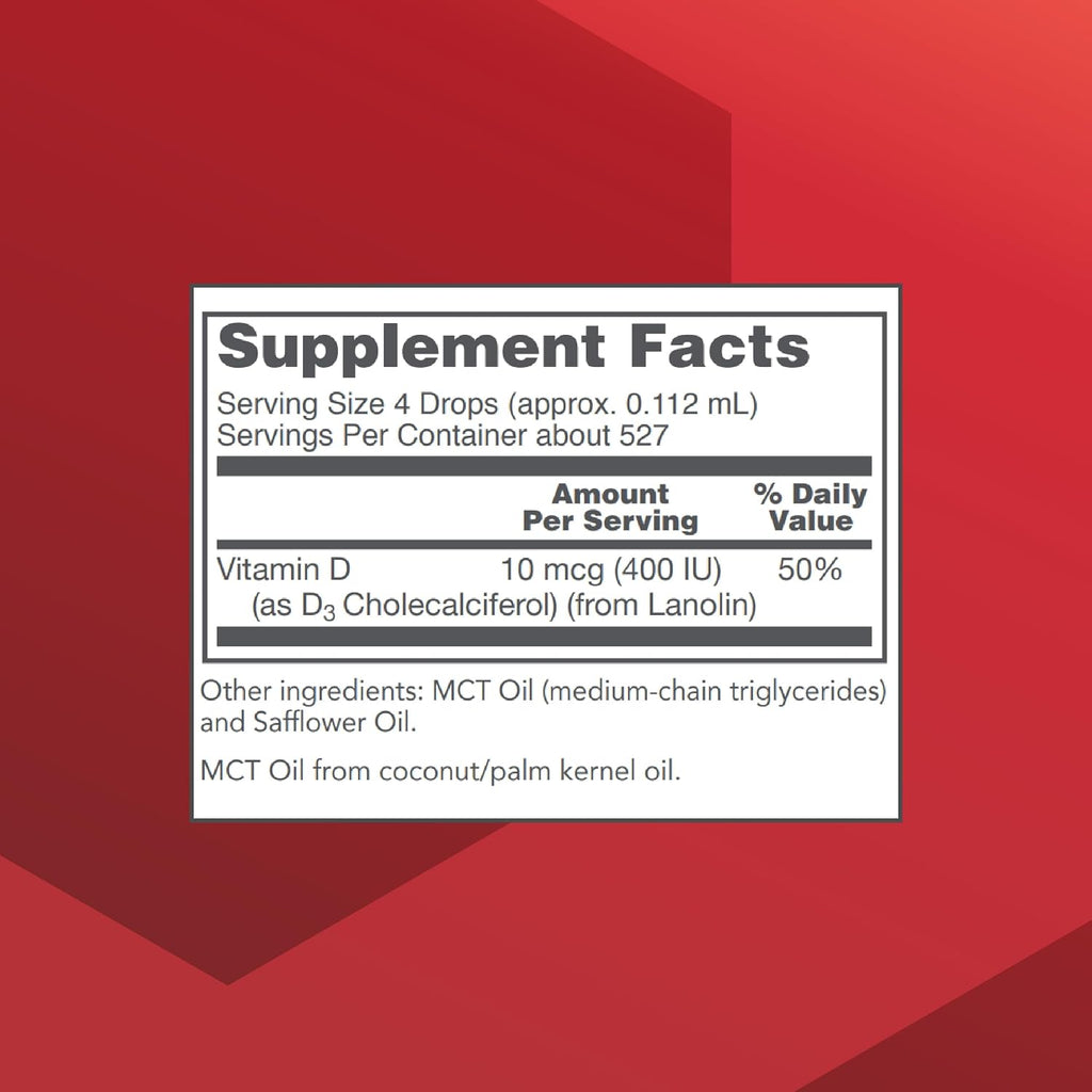 Protocol For Life Balance - Liquid Vitamin D3 - 400 IU - 60 mL