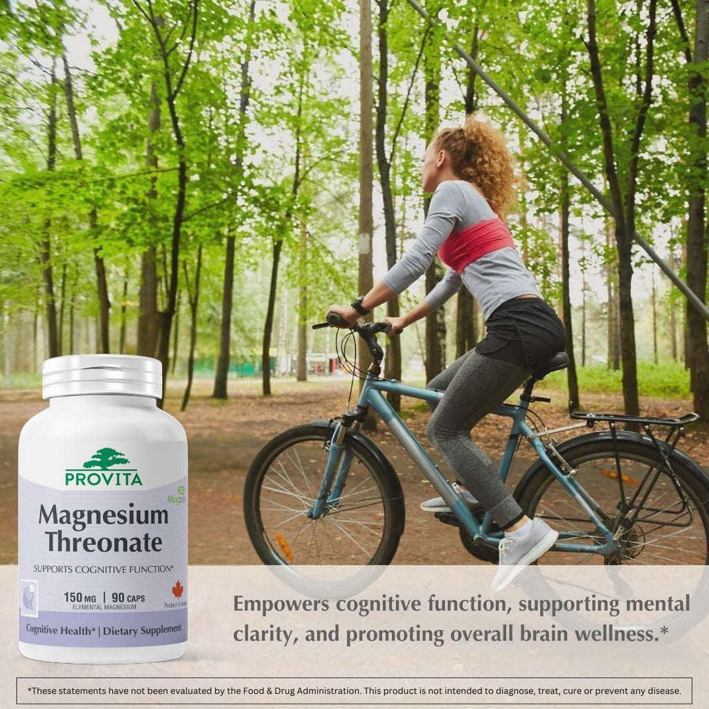 Provita Magnesio L-Treonato | Apoyo Cognitivo y Equilibrio Electrolítico Cerebral | 50 mg de Magnesio Elemental | Cápsulas Veganas