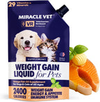 Ganador de peso hipercalórico para perros y gatos - Suplemento multivitamínico en gel con aceite de pescado omega-3 y calcio