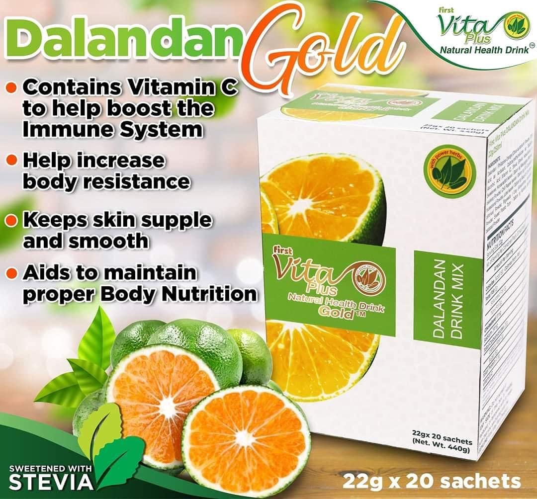 First Vita Plus Natural Health Drink Dalandan GOLD - 40 Sobres (2 Cajas)
