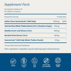 Snap Supplements Irish Sea Moss con Bladderwrack, Burdock Root y Yodo – 60 Cápsulas Veganas