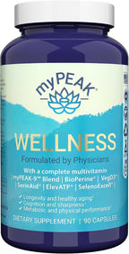myPEAK Wellness Multivitamínico Vegano Todo-en-Uno con ElevATP, Astaxantina y Resveratrol