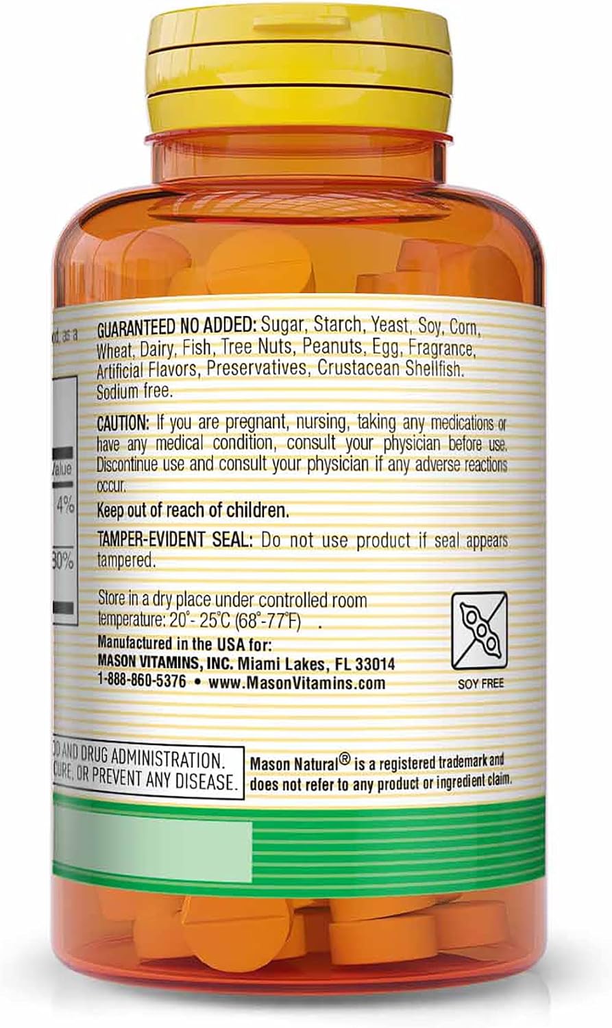 MASON NATURAL Vitamina B12 50 mcg con Calcio, 300 Comprimidos (Pack de 3)
