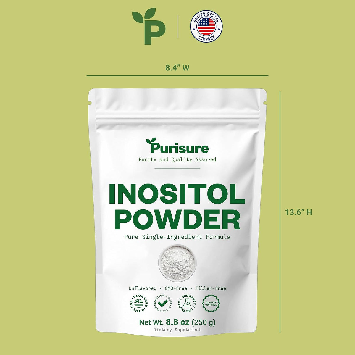 Purisure Inositol en Polvo, 250g, Puro, – Apoyo hormonal: El inositol participa en la regulación de hormonas, lo – Image 7