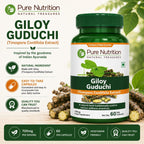 Pure Nutrition Giloy Guduchi Extract 700mg - 60 Cápsulas