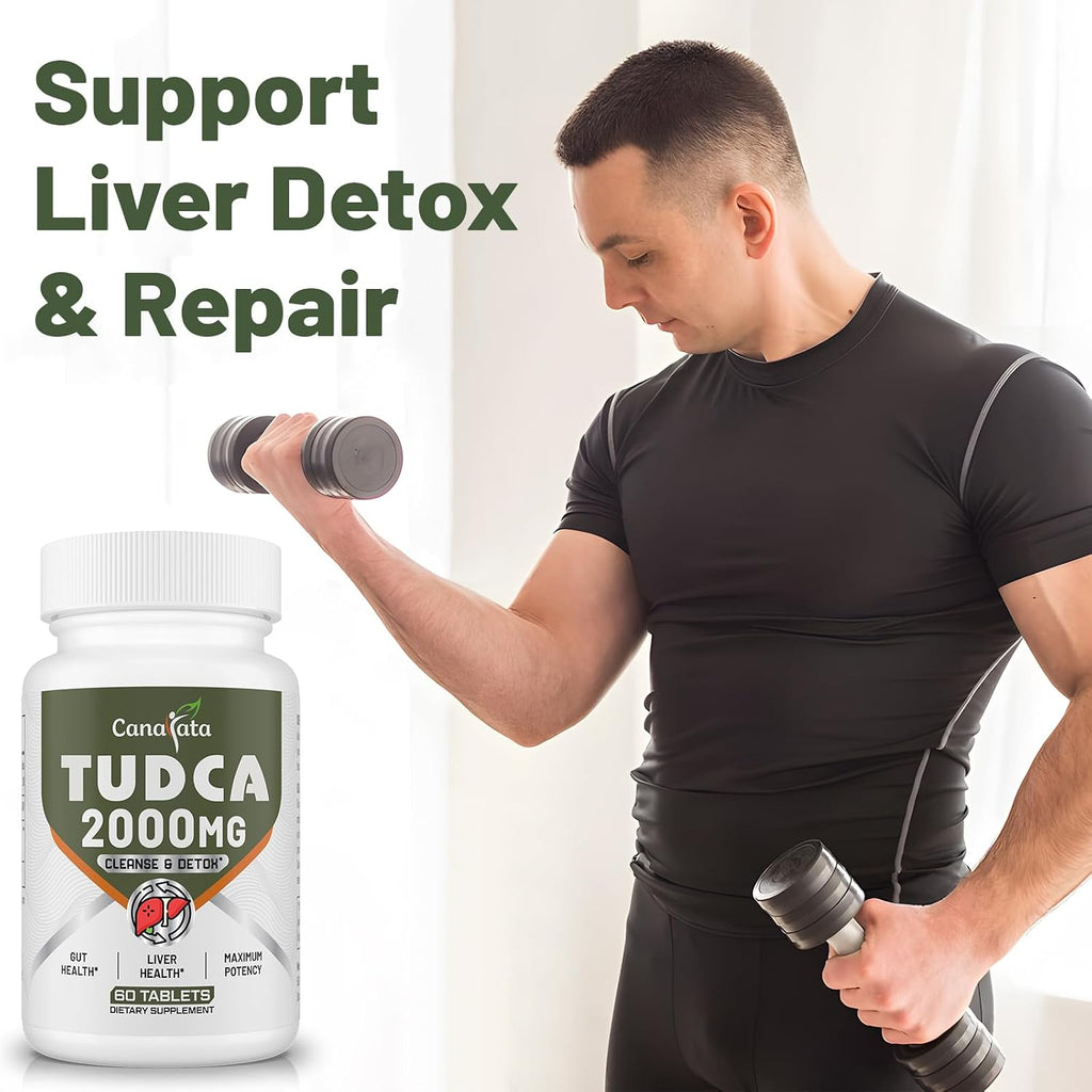 Canarata TUDCA 2000 mg - Suplemento Hepático con Sales Biliares